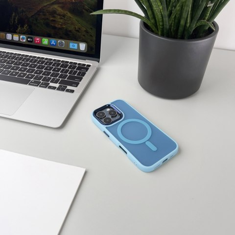 Etui na Samsung Galaxy S24 FE Fashion Case z MagSafe - niebieskie Etui na Samsung Galaxy S24 FE Fashion Case z MagSafe - niebieskie