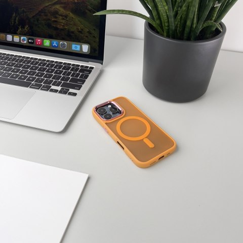 Etui na Samsung Galaxy S24 FE Fashion Case z MagSafe - pomarańczowe Etui na Samsung Galaxy S24 FE Fashion Case z MagSafe - pomarańczowe