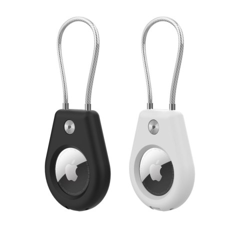 Etui na lokalizator Apple AirTag ze stalową linką - 2 szt. Etui na lokalizator Apple AirTag ze stalową linką - 2 szt.