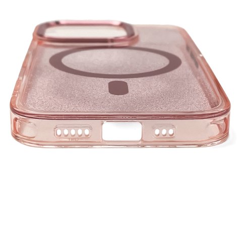 Etui ochronne na Samsung Galaxy S24 FE Glitter Case Mag Safe - różowe z brokatem Etui ochronne na Samsung Galaxy S24 FE Glitter Case Mag Safe - różowe z brokatem