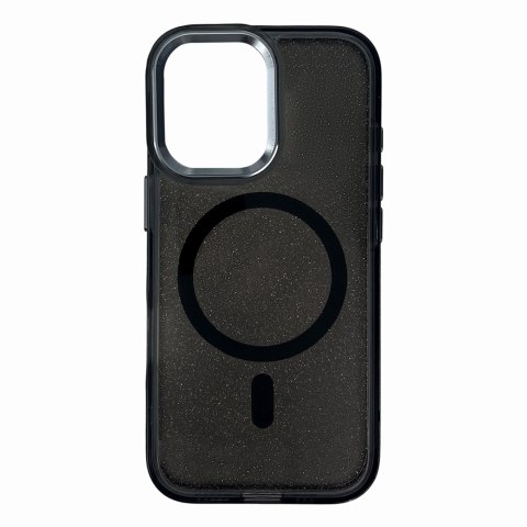 Etui ochronne na Samsung Galaxy S24 FE Glitter Case MagSafe - czarne z brokatem Etui ochronne na Samsung Galaxy S24 FE Glitter Case MagSafe - czarne z brokatem