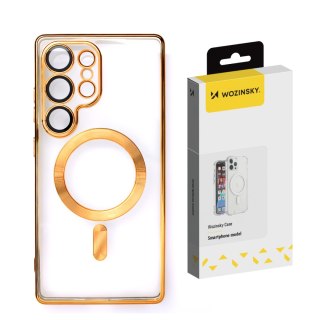 Etui pokrowiec na Samsung Galaxy S24 FE Electroplated Magsafe - złote