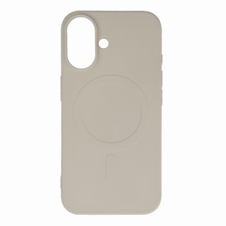 Etui pokrowiec na Samsung Galaxy S24 FE Liquid Silicone Case MagSafe - beżowe