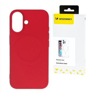 Etui pokrowiec na Samsung Galaxy S24 FE Liquid Silicone Case MagSafe - czerwone