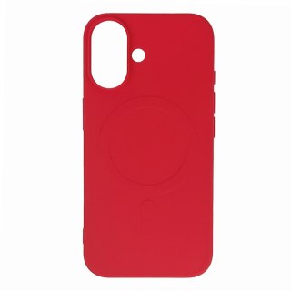 Etui pokrowiec na Samsung Galaxy S24 FE Liquid Silicone Case MagSafe - czerwone