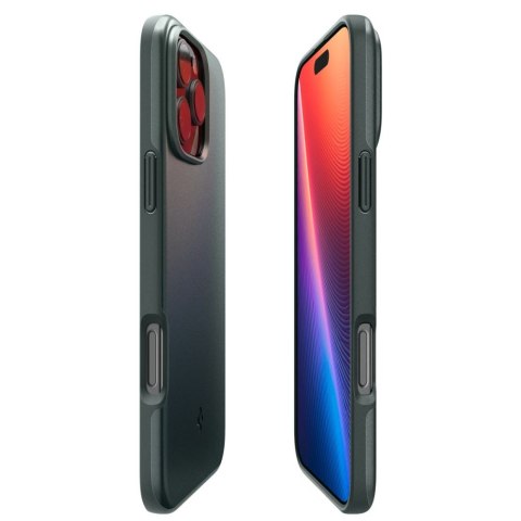 Etui pokrowiec na iPhone 16 Pro Max Thin Fit MagSafe - zielone Etui pokrowiec na iPhone 16 Pro Max Thin Fit MagSafe - zielone