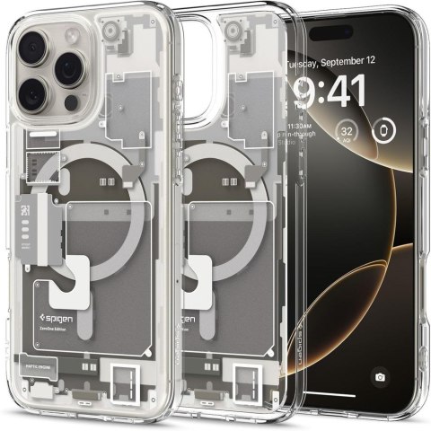 Etui pokrowiec na iPhone 16 Pro Max Ultra Hybrid Mag z MagSafe Zero One - tytanowe Etui pokrowiec na iPhone 16 Pro Max Ultra Hybrid Mag z MagSafe Zero One - tytanowe
