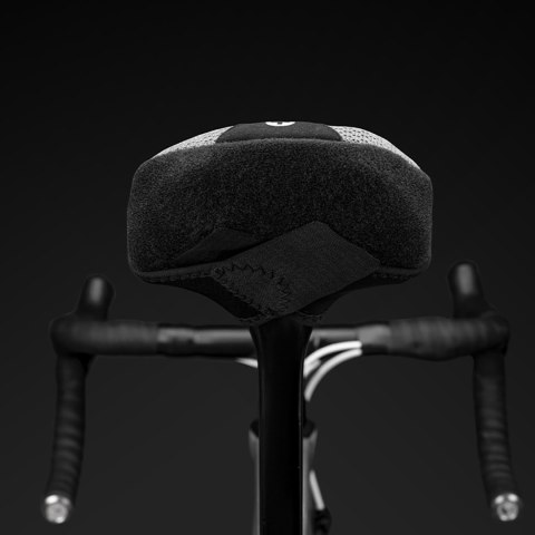 Pokrowiec nakładka na siodełko rowerowe rozmiar S - czarny