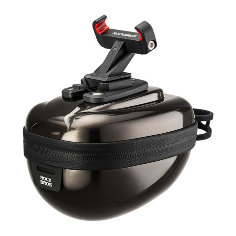 Torba rowerowa sztywna kufer podsiodłowy hard shell 0.4l - czarna