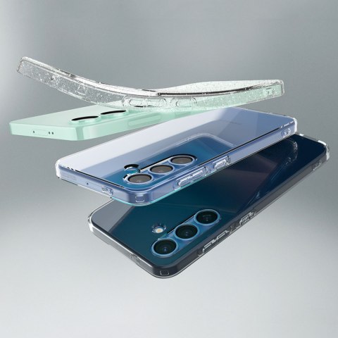 Etui na Samsung Galaxy S25 Liquid Crystal - brokatowo przezroczyste Etui na Samsung Galaxy S25 Liquid Crystal - brokatowo przezroczyste