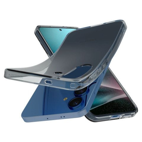 Etui na Samsung Galaxy S25 Liquid Crystal - czarne przezroczyste Etui na Samsung Galaxy S25 Liquid Crystal - czarne przezroczyste
