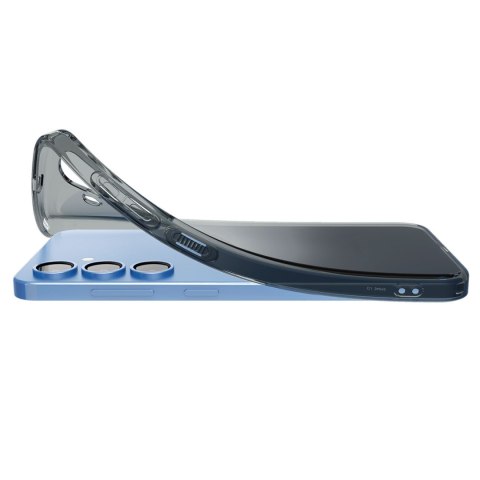 Etui na Samsung Galaxy S25 Liquid Crystal - czarne przezroczyste Etui na Samsung Galaxy S25 Liquid Crystal - czarne przezroczyste