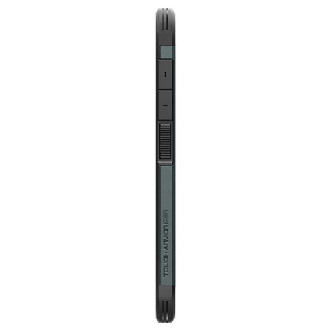 Etui na Samsung Galaxy S25 z podstawką Tough Armor MagSafe - zielone Etui na Samsung Galaxy S25 z podstawką Tough Armor MagSafe - zielone