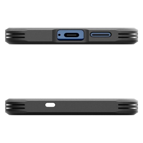 Etui na Samsung Galaxy S25 z podstawką Tough Armor MagSafe - zielone Etui na Samsung Galaxy S25 z podstawką Tough Armor MagSafe - zielone