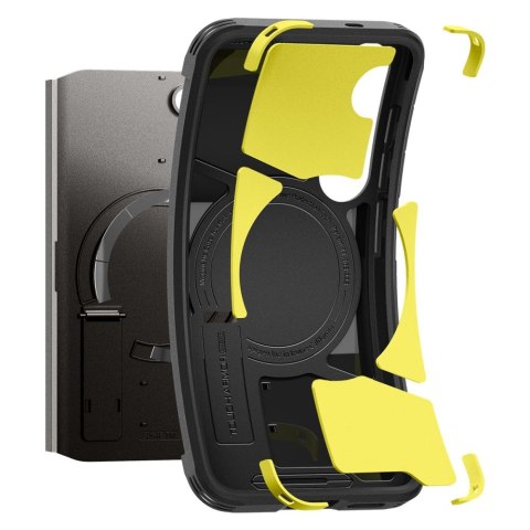 Etui pokrowiec na Samsung Galaxy S25+ Tough Armor MagSafe - czarne Etui pokrowiec na Samsung Galaxy S25+ Tough Armor MagSafe - czarne