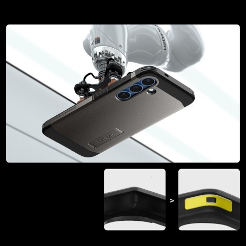Etui pokrowiec na Samsung Galaxy S25+ Tough Armor MagSafe - szare Etui pokrowiec na Samsung Galaxy S25+ Tough Armor MagSafe - szare