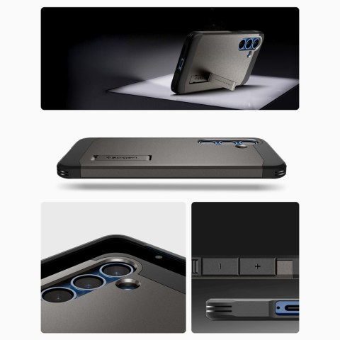 Etui pokrowiec na Samsung Galaxy S25+ Tough Armor MagSafe - szare Etui pokrowiec na Samsung Galaxy S25+ Tough Armor MagSafe - szare