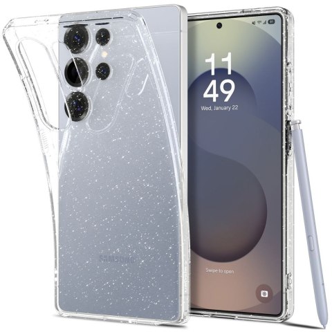 Etui pokrowiec na Samsung Galaxy S25 Ultra Liquid Crystal - przezroczysto-brokatowe Etui pokrowiec na Samsung Galaxy S25 Ultra Liquid Crystal - przezroczysto-brokatowe