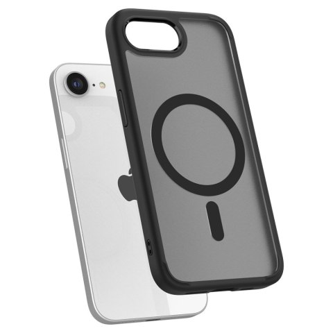 Etui case na iPhone 16e Ultra Hybrid MagSafe - czarne półprzezroczyste Etui case na iPhone 16e Ultra Hybrid MagSafe - czarne półprzezroczyste
