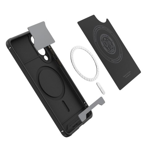 Etui ochronne na Samsung Galaxy S25 Edge Core Armor Mag z MagSafe - czarne Etui ochronne na Samsung Galaxy S25 Edge Core Armor Mag z MagSafe - czarne
