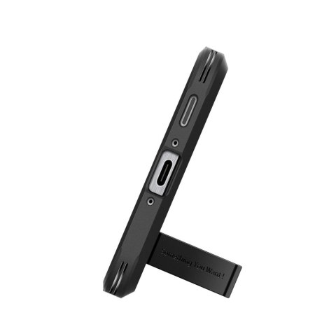 Etui plecki na Samsung Galaxy A56 5G z podstawką Tough Armor - czarne Etui plecki na Samsung Galaxy A56 5G z podstawką Tough Armor - czarne