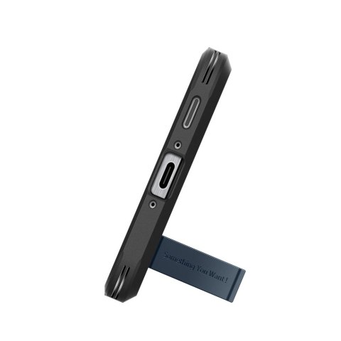 Etui plecki na Samsung Galaxy A56 5G z podstawką Tough Armor - szaro czarny Etui plecki na Samsung Galaxy A56 5G z podstawką Tough Armor - szaro czarny