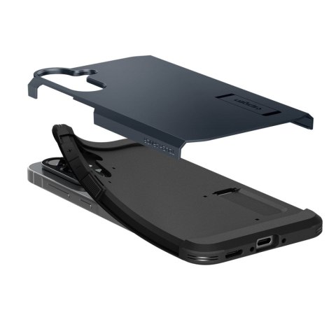 Etui plecki na Samsung Galaxy A56 5G z podstawką Tough Armor - szaro czarny Etui plecki na Samsung Galaxy A56 5G z podstawką Tough Armor - szaro czarny