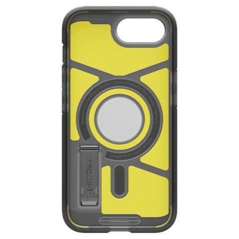 Etui plecki na iPhone 16e z podstawką Tough Armor MagSafe - przezroczysto-szare Etui plecki na iPhone 16e z podstawką Tough Armor MagSafe - przezroczysto-szare
