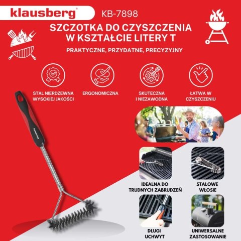 SZCZOTKA STALOWA DO CZYSZCZENIA RUSZTU GRILLA KLAUSBERG KB-7898 SZCZOTKA STALOWA DO CZYSZCZENIA RUSZTU GRILLA KLAUSBERG KB-7898