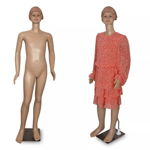 Manekin Wystawowy Dziecięcy Dziewczynka 140 cm z Ruchomymi Rękami i Głową Manekin Wystawowy Dziecięcy Dziewczynka 140 cm z Ruchomymi Rękami i Głową