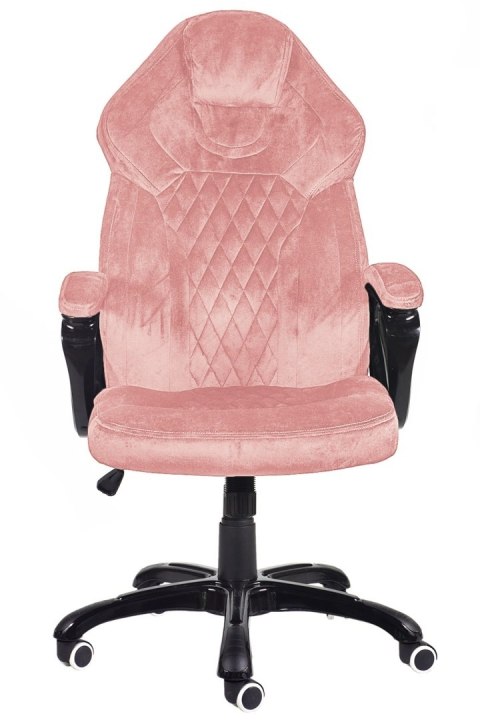 Fotel obrotowy do biurka SPIDER PINK ALCANTARA