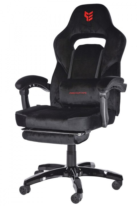 Fotel obrotowy do biurka TITAN BLACK ALCANTARA PRO