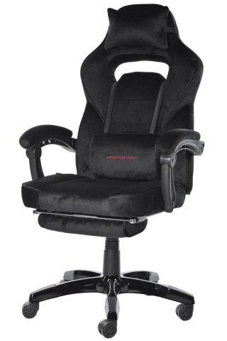 Fotel obrotowy do biurka TITAN BLACK ALCANTARA PRO