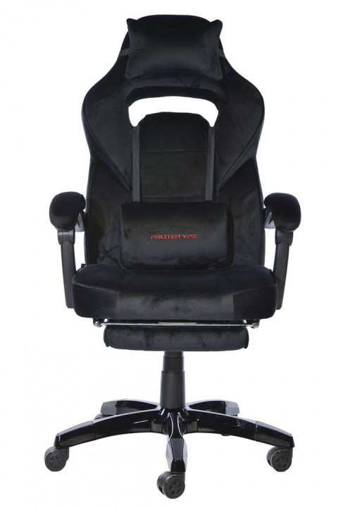 Fotel obrotowy do biurka TITAN BLACK ALCANTARA PRO