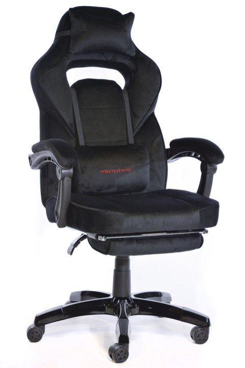 Fotel obrotowy do biurka TITAN BLACK ALCANTARA PRO