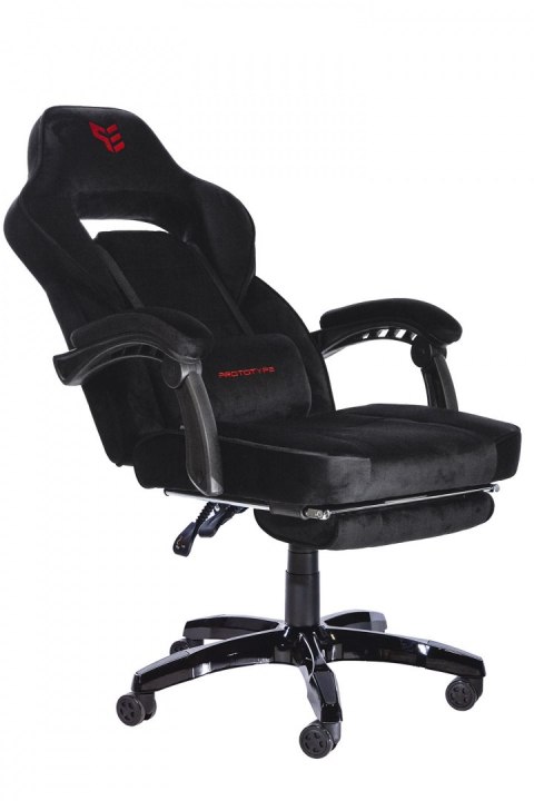 Fotel obrotowy do biurka TITAN BLACK ALCANTARA PRO