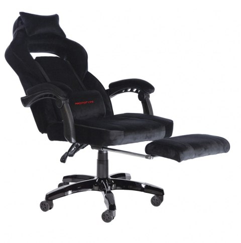 Fotel obrotowy do biurka TITAN BLACK ALCANTARA PRO