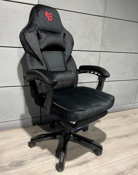 Fotel obrotowy do biurka TITAN BLACK ALCANTARA PRO
