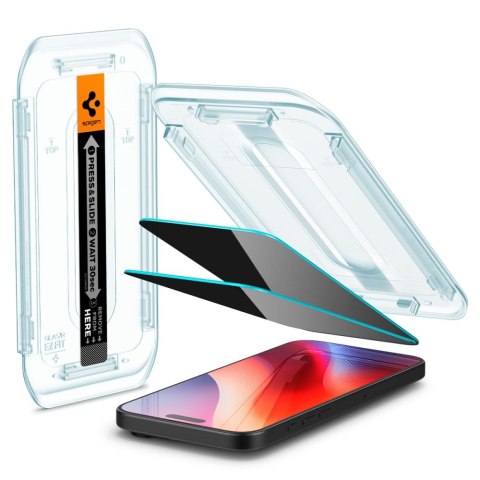 Szkło hartowane na iPhone 16 Pro Glas.tR EZ Fit Privacy - 2 szt.