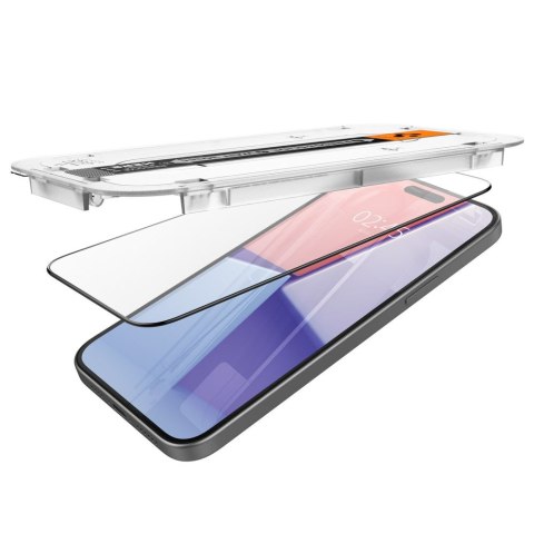 Szkło hartowane ochronne na iPhone 15 Plus Glas.tR EZ Fit FC - czarne