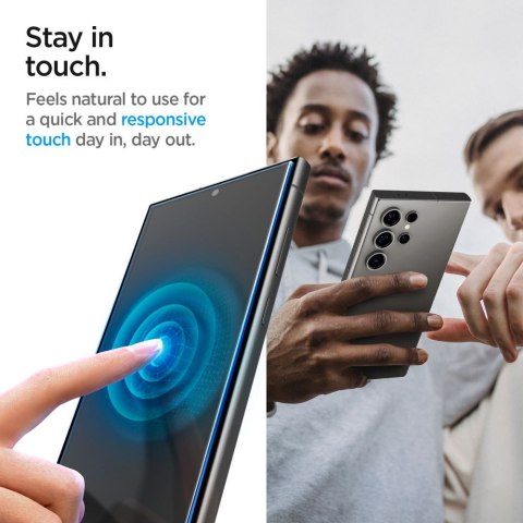 Szkło hartowane prywatyzujące na Samsung Galaxy S24 Ultra Glas.tR EZ Fit Privacy - 2 szt.