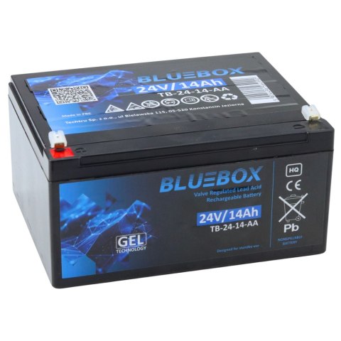 BLUEBOX Akumulator Żelowy VRLA AGM 24V14Ah Do Auta Na Akumulator BLUEBOX Akumulator Żelowy VRLA AGM 24V14Ah Do Auta Na Akumulator