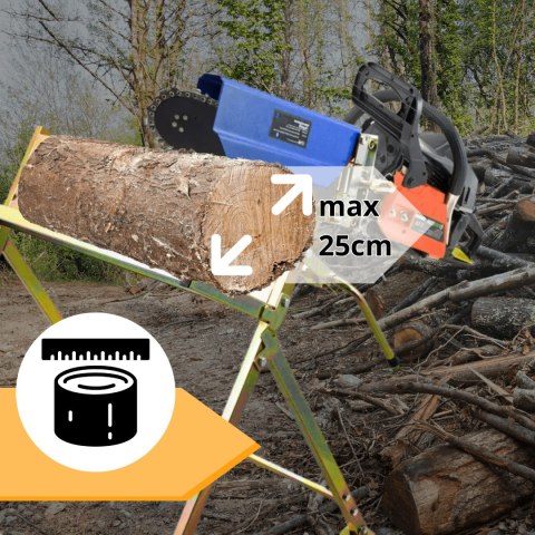 Stojak do cięcia drewna Koziołek do drewna z uchwytem na piłę 45cm 120kg