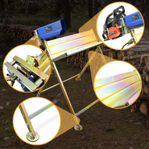 Stojak do cięcia drewna Koziołek do drewna z uchwytem na piłę 45cm 120kg