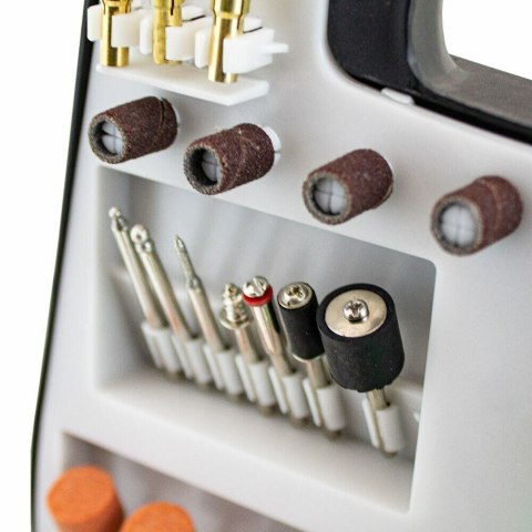 Szlifierka Wielofunkcyjna 135W Zestaw 233 Akcesoriów Szlifowanie Wiercenie