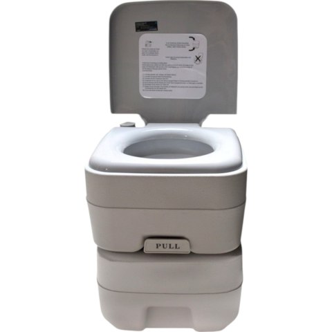 Toaleta turystyczna przenośna 20l ze spłuczką do kampera działki namiotu