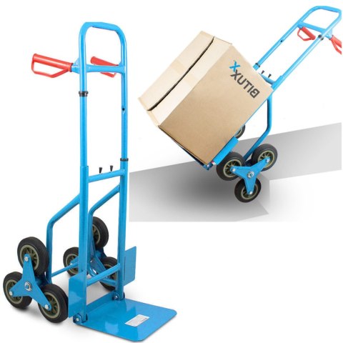 WÓZEK TRANSPORTOWY SCHODKOWY 100KG Z REGULACJĄ WYSOKOŚCI MAGAZYNOWY