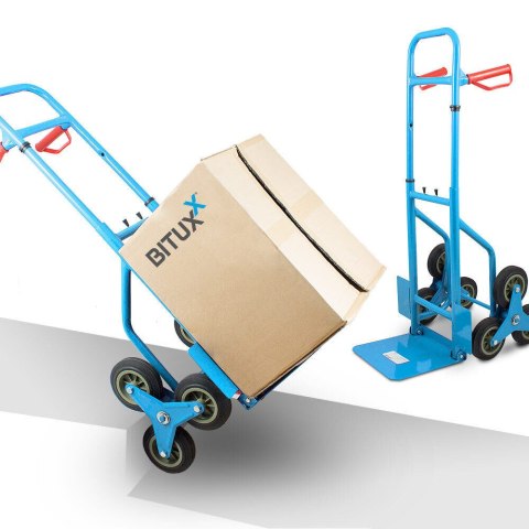 WÓZEK TRANSPORTOWY SCHODKOWY 100KG Z REGULACJĄ WYSOKOŚCI MAGAZYNOWY