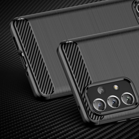 Elastyczne etui pokrowiec na Samsung Galaxy A73 Carbon Case - czarny Elastyczne etui pokrowiec na Samsung Galaxy A73 Carbon Case - czarny