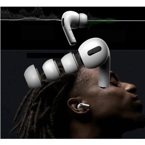 Nakładki do słuchawek AirPods Pro 1 / 2 w rozmiarach S / M / L Ear Tips białe - 6 szt. Nakładki do słuchawek AirPods Pro 1 / 2 w rozmiarach S / M / L Ear Tips białe - 6 szt.